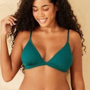 Shade & Shore Teal Ribbed Bikini, Size L,‎ NWOT